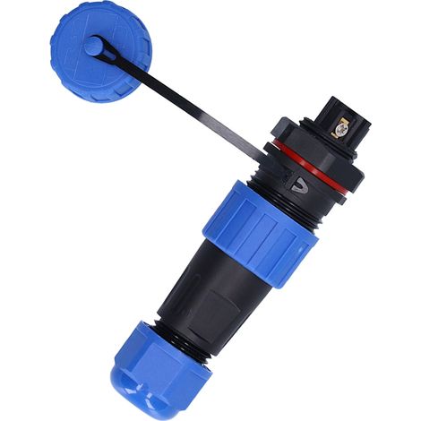 Connecteur étanche IP68 prise aviateur LP16 3 broches sans soudure écrou arrière mâle femelle borne 250V 10A (1/5)