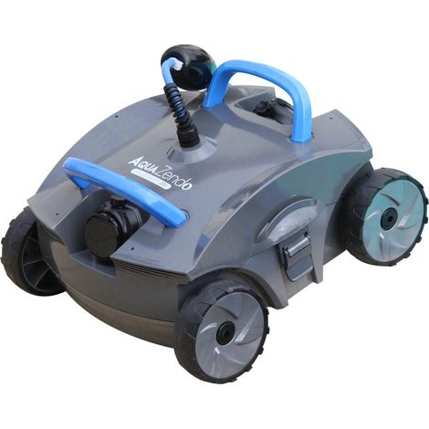 Robot de piscine électrique pour piscines jusqu'à 12m – Nettoyage fond et parois – Aspiration 14m³/h – Finesse filtration 100 microns – Aquazendo (1/5)