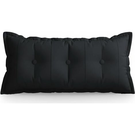 Rechteckiges Rückenstützkissen - Schwarz 180 cm (1/5)