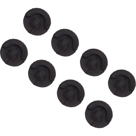 8pcs pieds en silicone pour friteuse anti-rayure ronds isolation thermique plaque cuisson cuisine poêle à frire plaque barbecue (1/5)