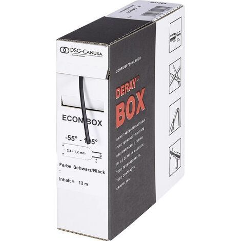 Gaine thermorétractable sans colle 2:1 DSG Canusa DERAY-Box 8610127702 gris Ø intérieur nominal (avant réduction): 12.7 (1/2)