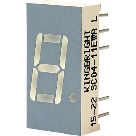 Kingbright Afficheur 7 segments rouge 2 V SC04-11EWA
