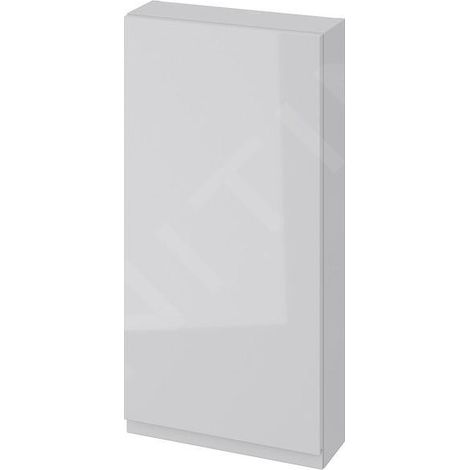 Cersanit Moduo - Armoire 80x40x14 cm, 1 porte, charnières G/D, gris S590-029-DSM (1/3)