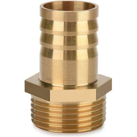 Raccord de tuyau en laiton 1" AG x 1" (25mm) - Adapteur d'extrémité - 1 pièce -