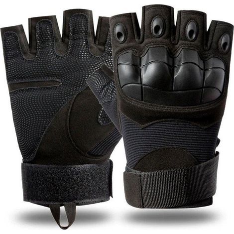 Gants demi-doigts. Gants de sport d'entraînement résistants et antidérapants. (1/5)