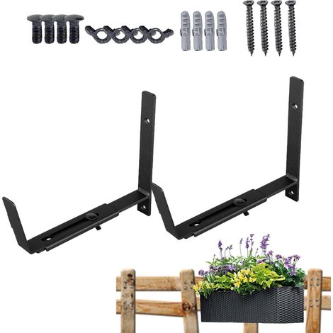 Box für 30 cm verstellbarer Balkonkasten robuster Eisenzaun