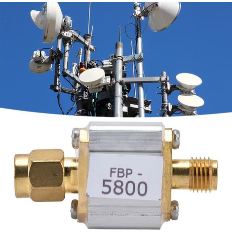 Système de communication sans fil 5,8 GHz avec filtre passe-bande dédié FBP-5800SMA, bande passante à -3 dB de 5 450 à 6 100 MHz (1/5)