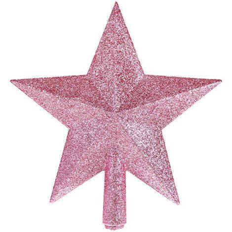 Green Mobility-Décoration de sapin de Noël avec étoile scintillante (rose) (1/5)