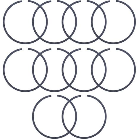 10 Pièces Anneau de Piston Pour Kit, Pour Husqvarna 49 42 51 55 246 351 353 350 345 340 346 Pour Tronçonneuse Jonsered 2150 CS2150, 503289010 (1/5)