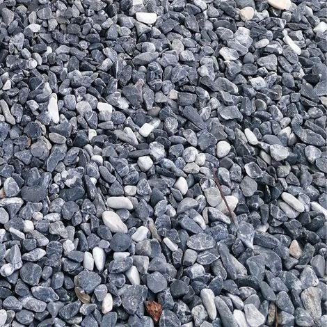 Galet décoratif roulé Marbre Nero White 8-12 mm 1000 kg - Ti'ma Stone (1/4)