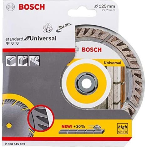 Discos de corte de diamante BOSCH STANDARD Universal - Ø125 x 22 mm - 2608615059