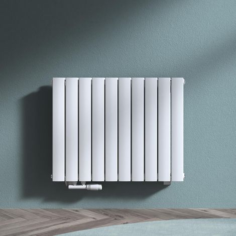 Doporro – Radiateur à eau chaude en acier 60x77cm – Puissance 849W – Horizontal à panneaux double couches – Connexion centrale – Blanc