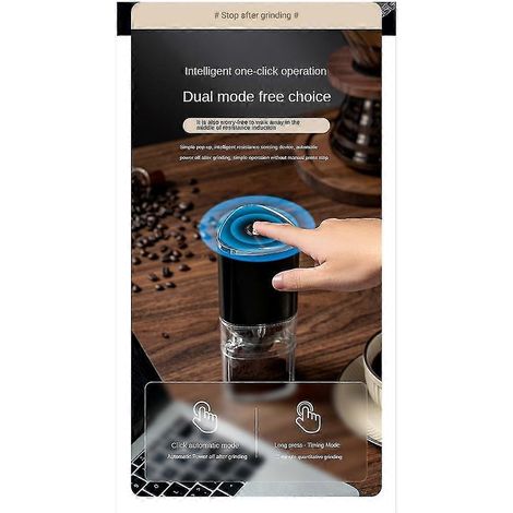 Moulin à café USB 155 ml, broyeur professionnel en céramique pour grains de café - Moulin électrique portable (1/5)