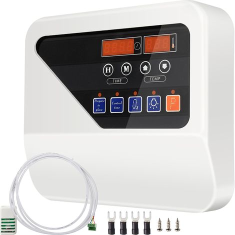 Contrôleur de Chauffe-sauna Externe 3-9kW, Unité de Commande pour Poêle, Minuterie et Température 104-221°F (1/5)