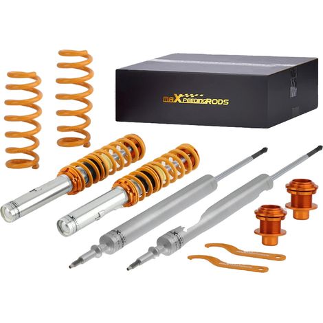 Kit de suspension à coilovers, hauteur réglable, construction en aluminium durable, maniabilité améliorée (1/5)