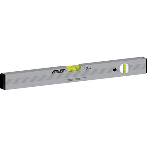 Metrica 32543 Niveau aluminium professionnel 2 fioles