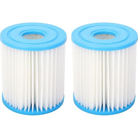 Cartouche de Filtre Type H - Compatible 29007E 28601EG - Rechange Piscine Spa Ø9cm H10cm Lot de 2