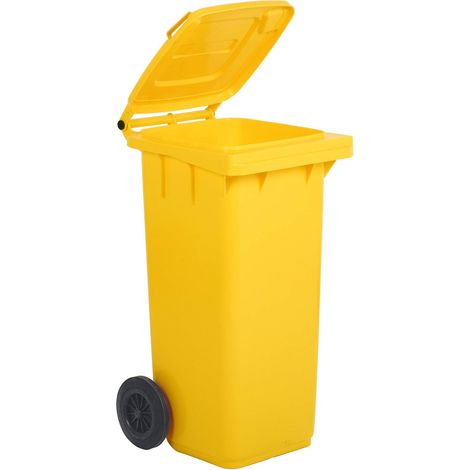 Bidone per la Raccolta Differenziata 120 l Colore Giallo (1/5)