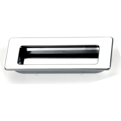 Poignée cuvette Inlay 145x50mm chromé brillant - ESTAMP - 3701400 (1/2)