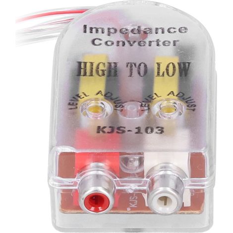 Convertisseur audio 12V pour autoradio, adaptateur d'impédance haut-parleur vers RCA, amplificateur de ligne haut vers bas (1/5)