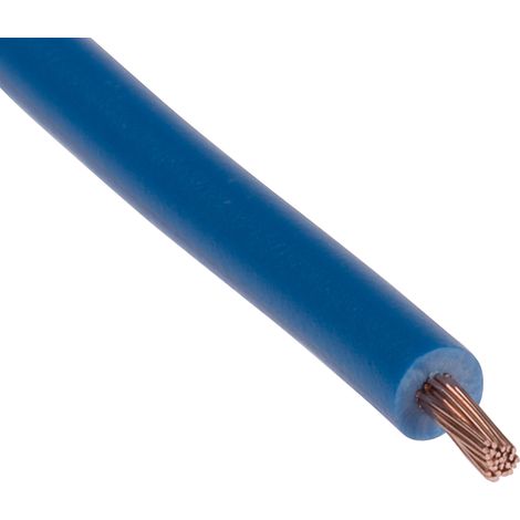 RS PRO Fil de câblage, section 1 mm², 1000 V Bleu Cuivre, Maximum +70 °C, 100m ( Prix pour Bobine de 100 Mètres )