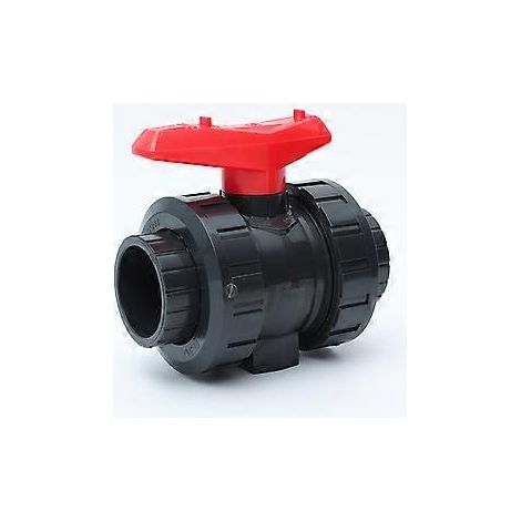 PVC-Kugelhahn  25 mm  3/4-Zoll-Klebmuffen und -Fittings  Absperrventil  PVC-Rohrverschraubung  Kugelhahn für den Schwimmbad- und Teichbau
