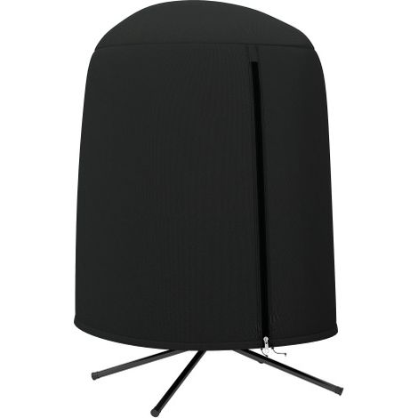 190 x Φ128cm Hanging Egg Chair Furniture Cover - Black
