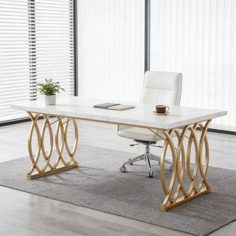 Table de réunion moderne pour ordinateur, bureau design pour cadres dirigeants