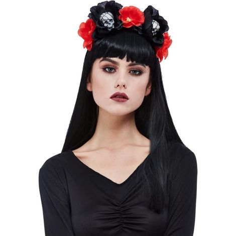 Skull Roses Headband - 27707