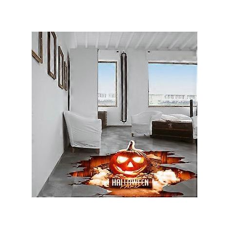 SZTXJ 3D Halloween-Wandaufkleber, abnehmbar, Halloween-Kürbis-Wandaufkleber, gruselige Wandaufkleber, Schlafzimmerdekorationsaufkleber