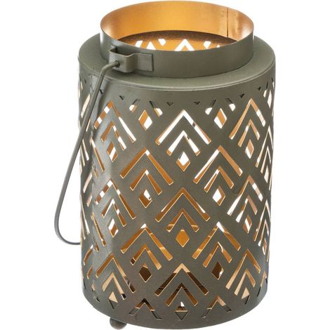 Design-Laterne aus Metall H13cm - Model 3
