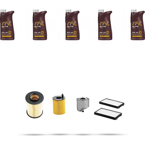 Kit tagliando 4 FILTRI e 5L OLIO compatibile con Mazda 5 (CW) 1.6 CD 85kw dal 2010 (1/5)