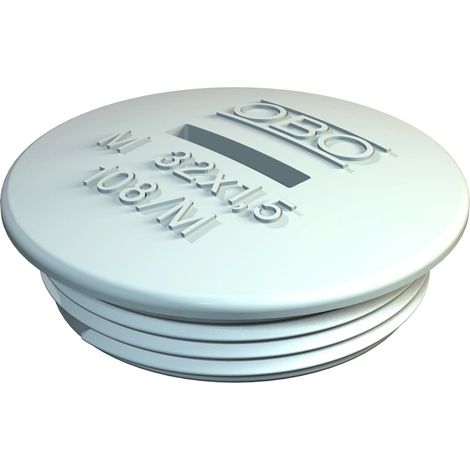 OBO Bettermann Verschlussschraube M16 Polystyrol lichtgrau RAL 7035, 100 Stück, 2033007