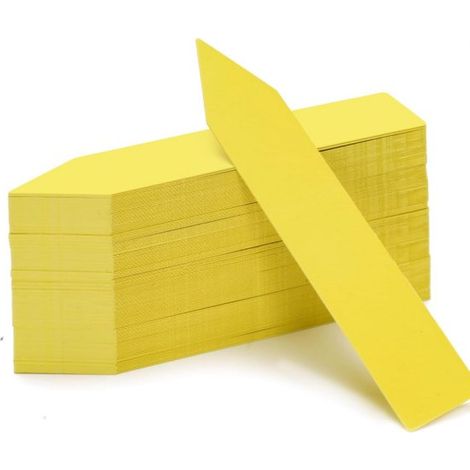 Etichette per piante MTTProducts per il giardinaggio - Etichette bianche facilmente riconoscibili per erbe aromatiche e fiori - 100 pezzi per piante in vaso (1/5)