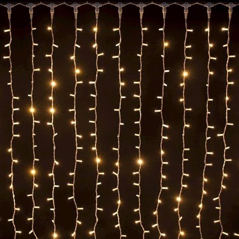 Rideaux lumineux led 1.5M hauteur Blanc chaud professionnel 230V IP67 extérieur Lotti (1/3)