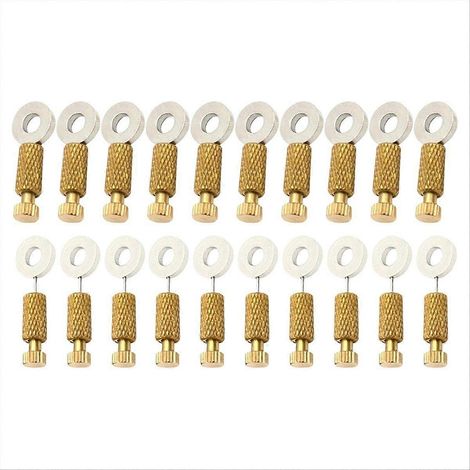 20 Aiguilles de Positionnement en Cuir, Épingles de Verrouillage pour Couture, Lot de Repères de Marquage, Pointes de Fixation Robustes (1/5)