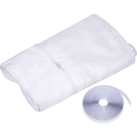 Kit d'Étanchéité pour Fenêtre Climatiseur Mobile avec Tuyau d'Évacuation et Volet Isolant Universel-x