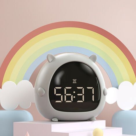 Analog Alarm Clock, Bedside Alarm Clock, Loud Alarm Clock, Cartoon Alarm Clock, Silent Function, 2 Groups of Time Settings, Multifunctional Smart Alarm Clock for Children, Multifunctional Electronic R (1/4)