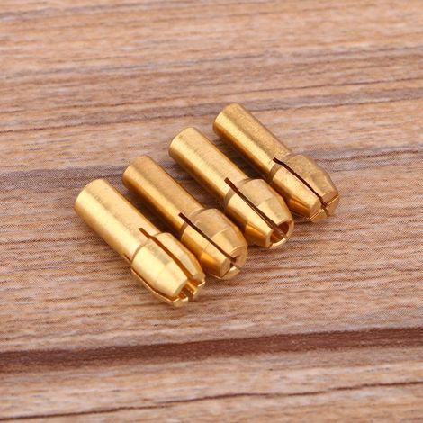 Crimp-Anschlussklemme – Kupferkragen-Set für Multifunktions-Rotationswerkzeuge – Kompatibel mit den meisten Haushalts-Rotationswerkzeugen (4 Kragen – 1 mm, 1,6 mm, 2,35 mm, 3,2 mm) (1/5)