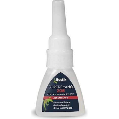 Colle polyvalente instantanée Supercyano 206, flacon de 20 g (1/2)