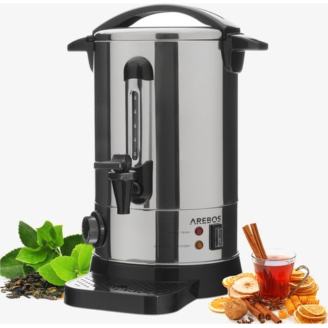 AREBOS Cucina per vin brulé 6,8L-Termostato, rubinetto di uscita - Acciaio inossidabile (1/5)