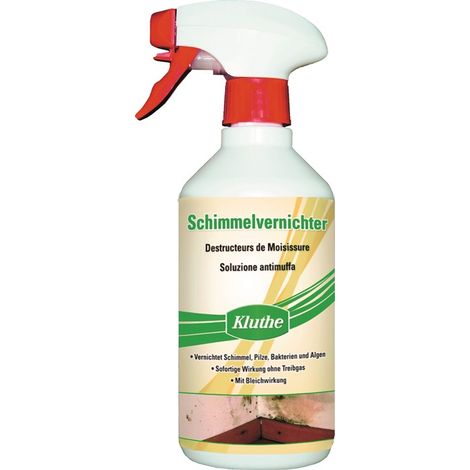 Désinfectant contre la moisissure à base de chlore, flacon pulvérisateur de 500 ml (1/2)
