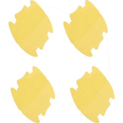 4-teilige transparente Schutzfolie für Autotürgriffe, kratzfest und lackschonend, universell einsetzbar (1/5)
