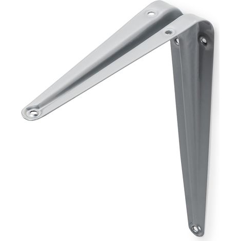 Escuadra para Estantería Estilo Decorativo Fabricado en Acero Acabado en Gris Medidas 36148199 mm Sistema de Fijación 1 Unidad -