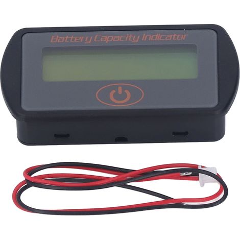 Indicateur de capacité de batterie, taille compacte, film PVC étanche, moniteur de batterie 8‑63V pour batteries lithium 2 à 16 éléments (1/5)