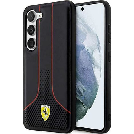 Collezione Ferrari Perforated 296P - Custodia per Samsung Galaxy S23+ (Nero) (1/5)