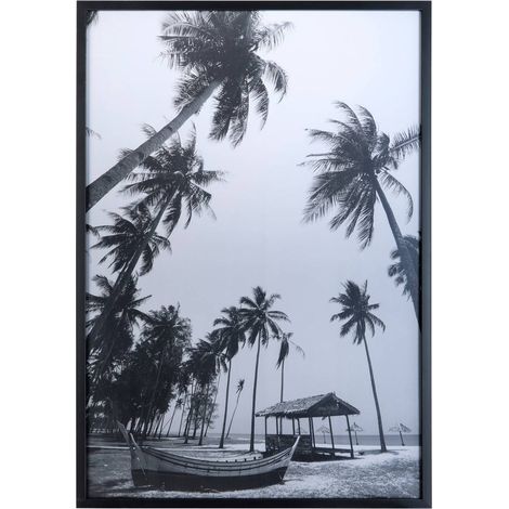 Poster ayu in bianco e nero incorniciato 70x100cm - Atmosphera créateur d'intérieur (1/3)