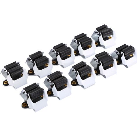 GROOFOO 10PCS Kitchen Mop Broom Holder Wall Mounted Organizer Brush Storage Hanger Tool (1/5)