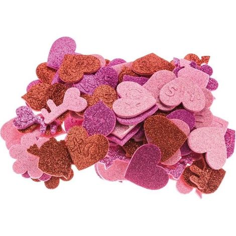 Pegatinas de corazones 3D, 75 unidades