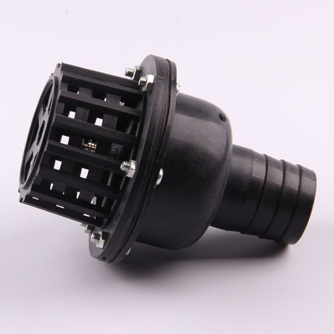 Plastic non-return valve for water pump, 1.5 inch shower head, 135 mm long x 38 mm wide, 38 mm outer diameter